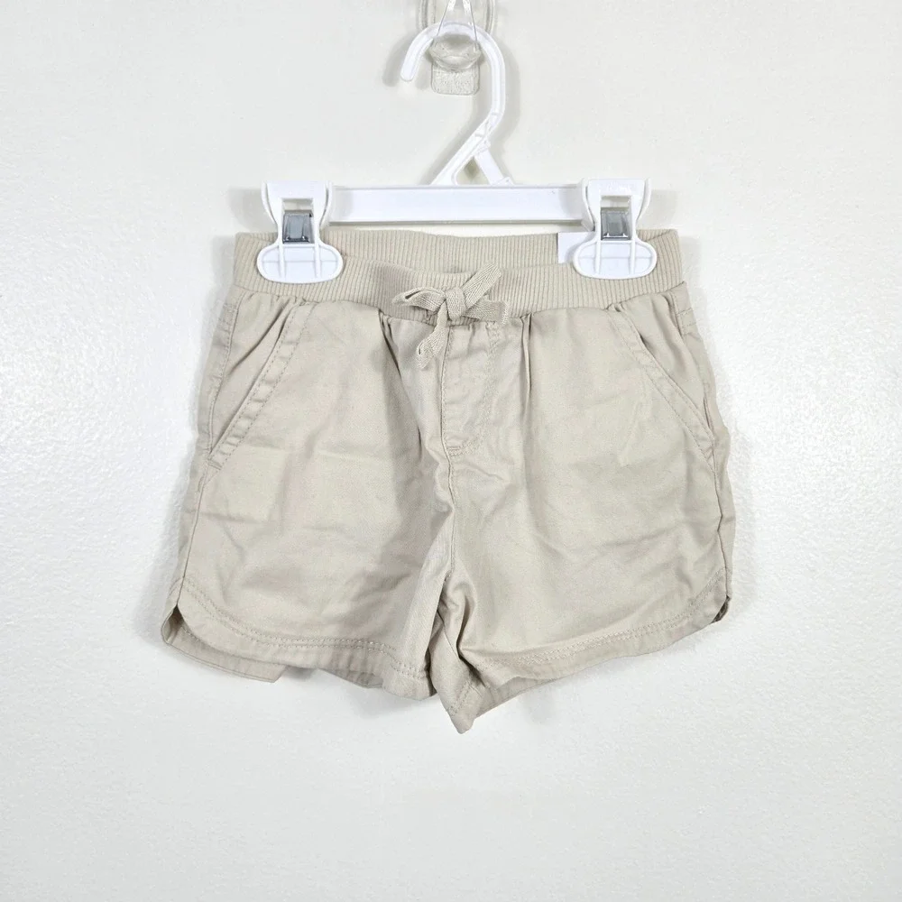 Childrens Place Girl Beige Neutral Summer Preppy Safari Shorts 3T NEW Minimalist